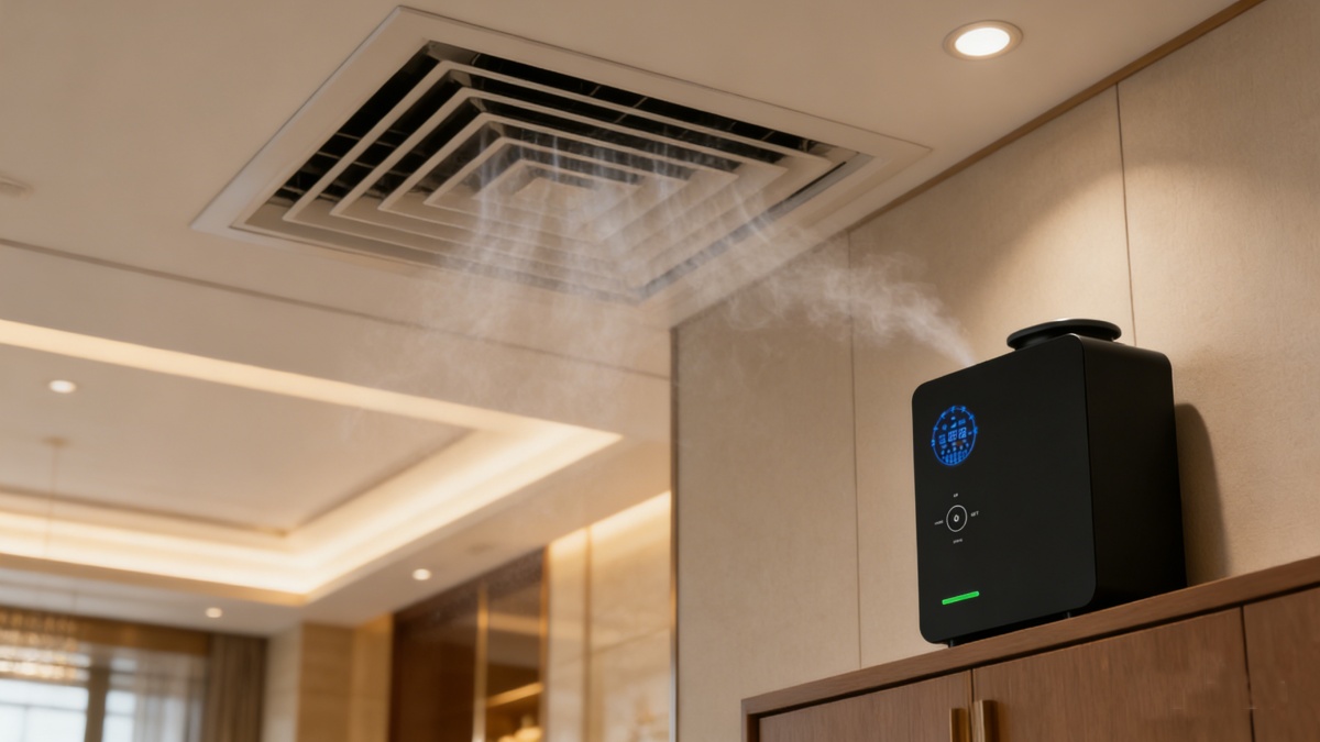 HVAC Aroma Diffuser with Real-time Liquid Level Detection ST-02SH